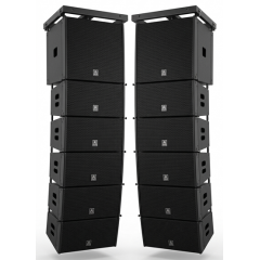 dual 6 inch line array speaker